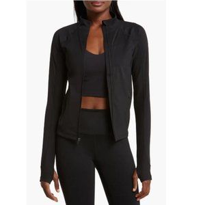 NEW LACOSTE X BANDIER FULL ZIP ACTIVEWEAR JACKET BLACK SMALL